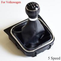 For VW Golf MK5 MK6 Golf 5 6 Rabbit Jetta MK6 2005-2014 Car Gear Shift Knob Gaiter Boot Case Cover Collar Lever Shifter Konb 5 Speed