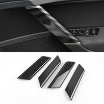 For VW Golf 7 MK7 7.5 2014 2015 2016 2017 2018  ABS Carbon Fiber Texture Car Interior Door Handle Grip Armrest Cover Trim