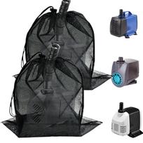 2PCS Water Pump Filter Mesh Bag Anti-clog Barrier Protector with Drawstring Reusable Filter Pond Biological leafs Rubbish CN