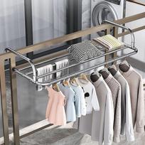 Scalable Clothes Drying Rack Adjustable Floor-Standing Balcony Hanging Rail Stainless Steel 50-158cm Clothes Organizer Racks 68-120cm
