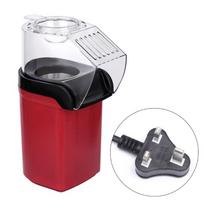 Small Popcorn Popper Machine Automatic Compact Design Fast Heating Oil Proof Snack Maker Plastic Texture for Kitchen raudona