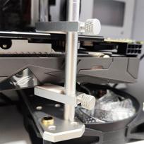 Graphics Card Support Durable Video Card Sag Holder Bracket with Rubber Pads Height Adjustable GPU Bracket Holder for Computer Single Silver