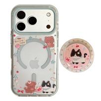Cute Cat Magnetic Phone Case for iPhone 16, iPhone 17, and iPhone 17 Pro Max iPhone 11