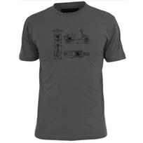 Vyriški Vespa Piaggio (4) Blueprint T-shirt Mod Scooter Boy Weller Jam 2XL