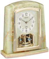 Seiko Clock Seiko Clock Table Clock Radio Controlled Analog Rotating Ornament Onyx Frame BY223M SEIKO (Seiko Clock)