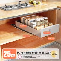 Pull Out Cabinet Organizer Shelf Slide Out Pantry Shelves Sliding Drawer Storage Kitchen Cabinet Hallow Drawer Sliding Box Rack