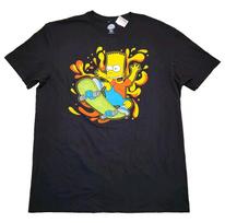 The Simpsons Berto Simpsono Marškinėliai Vyriški L Riedlentė Riedlentininkas Grafinis Juodas Su Etiketėmis L