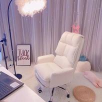 Comfortable Cute Office Chair for Home - Swivel, Recline, Lift, Perfect for Streaming or Work Steel Legs
