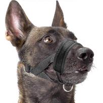 Adjustable Nylon Dog Muzzle Anti Bite Bark Chew for Large Dogs XL Black