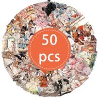 High-Quality 50Pcs High-Quality Fairy High-Quality Stickers High-Quality Retro High-Quality Aesthetic High-Quality Fairy High-Quality Tale