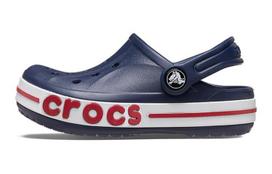 Crocs Bayaband Clog Slip Resistant Cushioning Abrasion Resistant Sandal Black Red White Kids' 207019-410 28-29