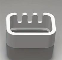 Single Toothbrush Holder, White Bathroom Storage for Three Heads, Compact Organizer Solution for Oral Care Tools