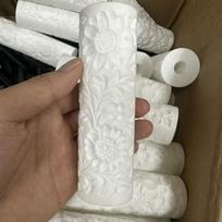 Floral Texture Embossing Roller Daisy Vine Patterned Polymer Ceramic Clay Tool for Making DIY Crafts Pottery Plates Decoration