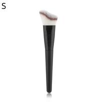 Wave Shaped Head Foundation Brush Large Dense Bristles for Liquid Cream Powder Blending Cheekbones Jawline Contour Makeup Brush