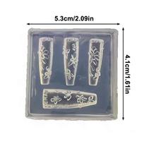 3D Flowers Silicone Nail Mold Floral Petal Resin Carving Template DIY Manicure Nail Art Design Tool