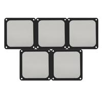 Pocaton 120mm Dust Filter Computer Fan Filter Nylon Magnetic Framework Dustproof Case Cover PC Case Fan Grill Black 5-Pack