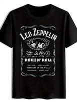 Vintage Rock Band Print Unisex T-Shirt M