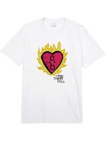 Unisex's Round Neck Short Sleeve T Shirt  Burning Heart One Tree Hill Graphic Tee XXL
