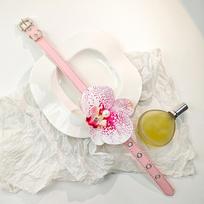 Enchanting Fairy Forest Butterfly Orchid Necklace: Elegant 3D Floral Collarbone Chain for Women