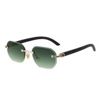 Multicolor Edge Cutting Sun Glasses Vision Care Men UV400 Eyewear Frameless Sunglasses  Outdoor Style 5