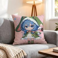 Anime DATE A LIVE Cushion Cover 4Pcs Decorative Covers Soft Cushion Case for Sofa Couch Decor 40x40 45x45 Pillowcases 4PCS