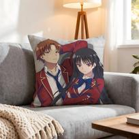 Anime Classroom Of The Elite Cushion Cover 4Pcs Decorative Covers Soft Cushion Case for Sofa Couch Decor 40x40 45x45 Pillowcases 4PCS
