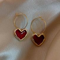 New Trendy Heart Long Tassel Drop Earrings Gold Color 2026 Fashion Hanging Women's Earrings Bridal Wedding Party Jewelry Gift