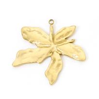 1pc 304 Stainless Steel Flora Collection Pendants 18K Gold Plated Flower Leaf Chrams Jewelry Making Findings