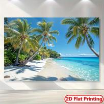 2D Sunny Ocean Shoreline Tapestry for Summer & Coastal Decor 47.2x31.5inch/120*80cm
