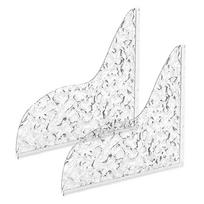 2Pcs Self-Adhesive Bathtub Edge Guard Water Splash Shower Splash Guard  Door Curtain Water ripple
