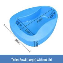 Universal European Style Commode Urinal with Lid - Deepened Design for Men and Women