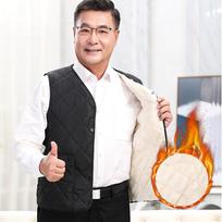 Yuzhaolin Men's Thickened Fleece Lined Padded Warm Vest 3XL