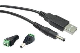 Sound Wave DC4017 Male to Type-A USB-A Male Charging Cable (80cm total length), DC Power Conversion Connector (Male to Female, Outer Diameter 4.0mm,