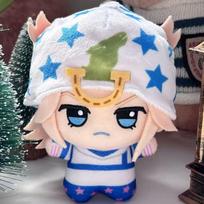 Anime JOJO Steel Ball Run Cosplay Johnny Joestar Gyro Zeppeli Doll Plush Stuffed Cotton Dolls Room Decoraton Christmas Prop 10cm