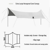 Ultra-Light Taiwan Black Bear Vinyl Camping Tarp - Rainproof & UV Protection Canopy