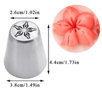 10 Styles  Russian Tulip Icing Piping Nozzles Stainless Steel Flower Cream Pastry Tip Kitchen Cupcake Cake Decorating Tools 10
