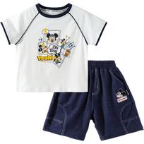 Disney Boys' Summer Lightweight Short Sleeve & Shorts Set 110/56