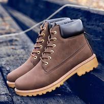 High Quality High-top Non-slip PU Material Men Combat Boots Durable Casual Outdoor Walking Working Daily Wear Footwear 39