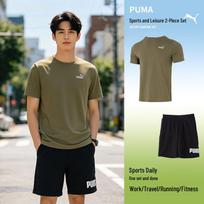 PUMA Men's Short Sleeve & Shorts Running Set 2XL