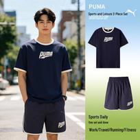 PUMA Men's Short Sleeve & Shorts Athletic Set 2XL