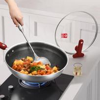 Kobach 32CM 304 Stainless Steel Non-stick Wok
