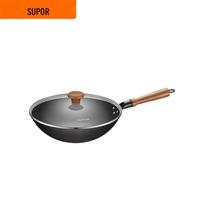 SUPOR 32cm Cast Iron Non-Stick Wok