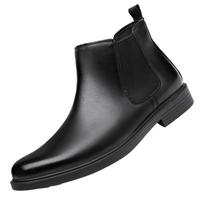 Men's WLD340031 Winter Fleece-lined Leather Chelsea Boots 41