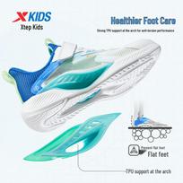 XTEP Kids' Hydrogen Wind 8.0 Breathable Hook-and-Loop Running Shoes 39