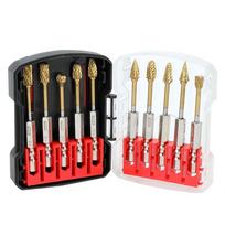 10pcs/set 6.35mm Grinding Drill Bit Hexagonal Handle Electric Grinding Tool Rotary File  Metal