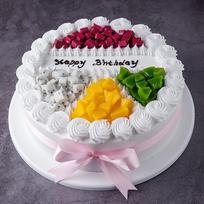 Fresh Honey Mango Birthday Cake, 8-inch