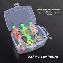 Double layered umbrella hook Squid Bait Kit stainless steel Fishing Gift  Squid Fishing 11cm-Set A
