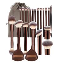 12-Piece Professional Makeup Brush Set: Powder, Concealer, Eyeshadow, Long Handles