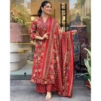 Indiškas Bollywood Kurti Salwar Moteriškas Dizainerio Tunikos Kurta Kelnės Dupatta Rinkinys VF-1857 S