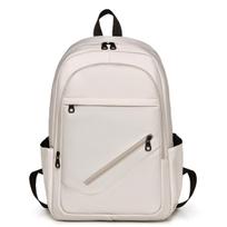 Spring School Season Backpack: Unisex, Versatile for Couples, Business, and College Students – Simple Design for Commuting and Leisure. white